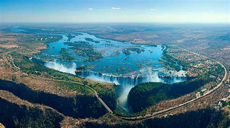 bilder victoria falls|aerial view of victoria falls.